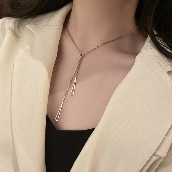 Jewelry - Fashion rose gold plated adjustable necklace
